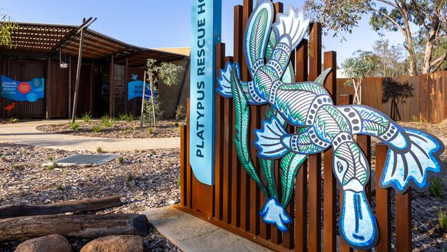 Local Wiradjuri artist Nathan Peckham were behind the signage. Picture: Rick Stevens