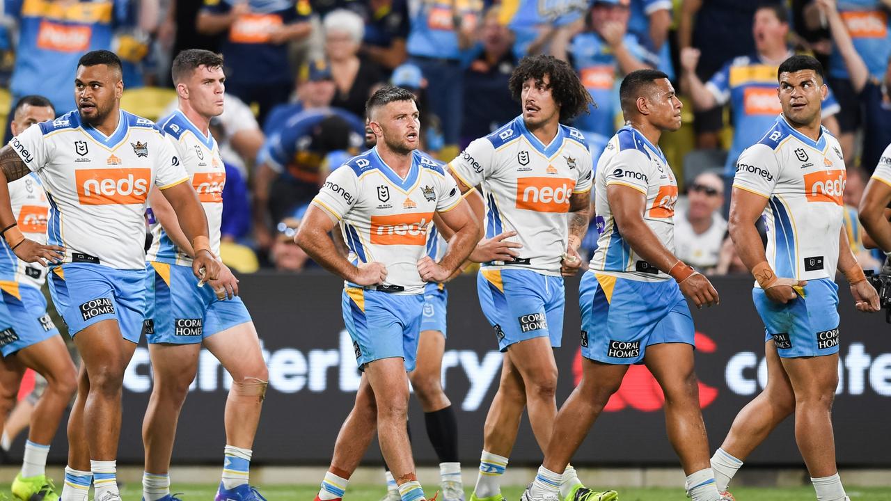 The Titans were devastated after losing last year’s qualifying final. Picture: NRL Images