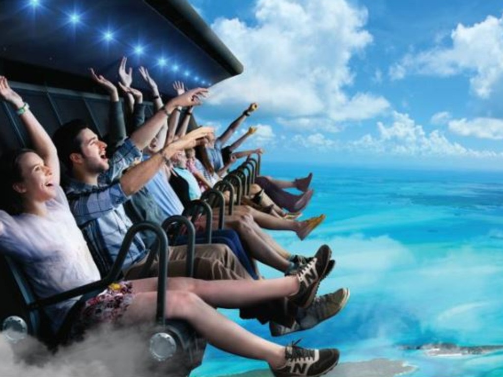 Dreamworld’s new Sky Voyager ride. Picture: Dreamworld