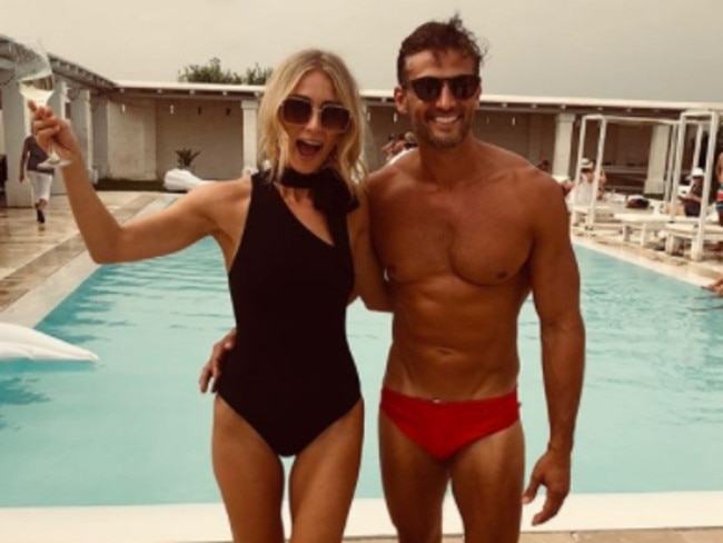 Anna Heinrich and Tim Robards wedding: Pool party in Italy