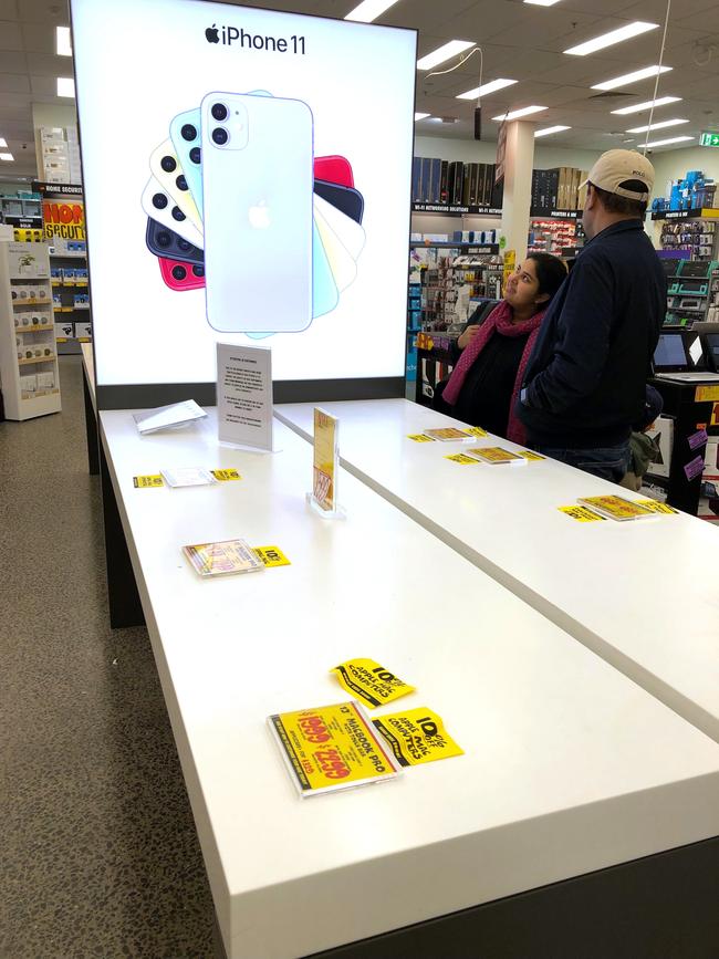 Apple products are no longer being displayed at JB HiFi stores.