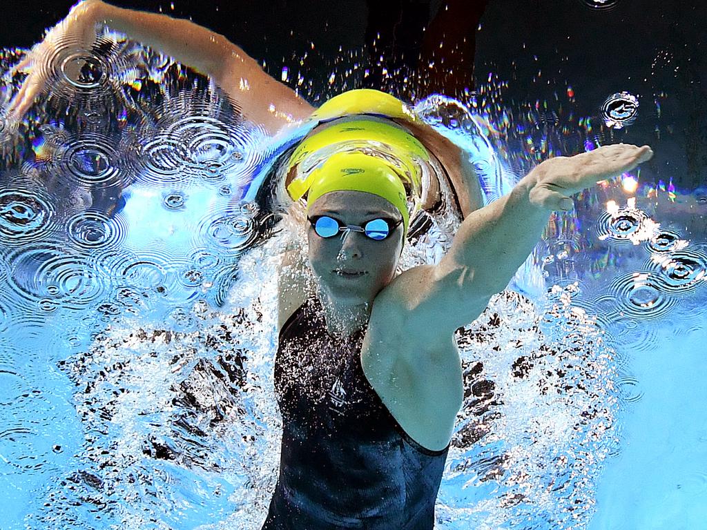 Swim star Cate Campbell is a flag bearer. Picture: AAP