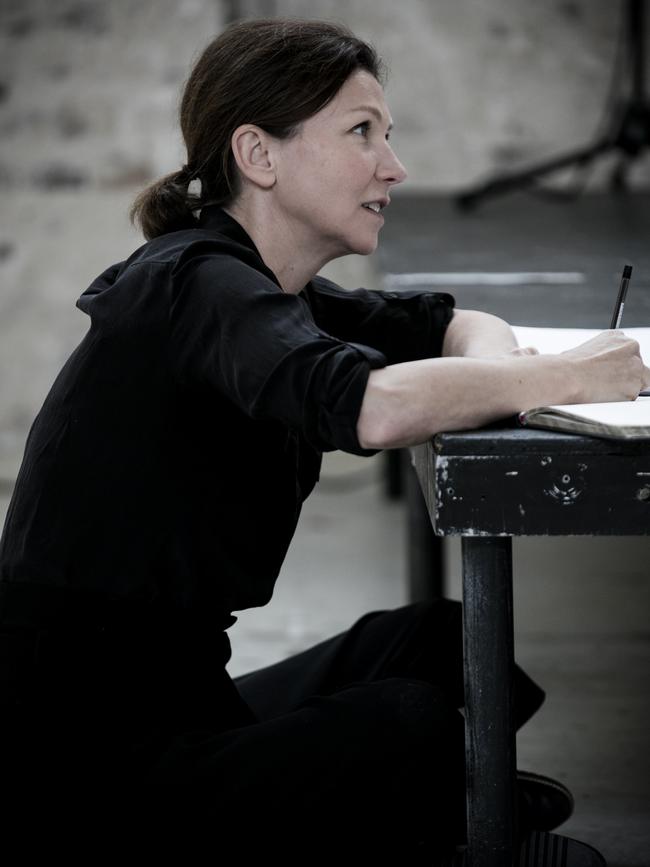 Anita Hegh in rehearsal for A Room of One's Own. Picture: Brett Boardman.