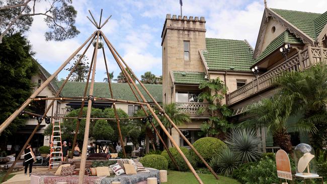 Hemmes’ Vaucluse home is the backdrop for the Haute Boheme-themed event. Picture: Damian Shaw