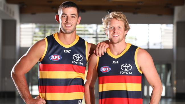 The Crows will have co-captains for their first time in their history in 2019 with Taylor Walker to share the role with Rory Sloane. Picture Dean Martin