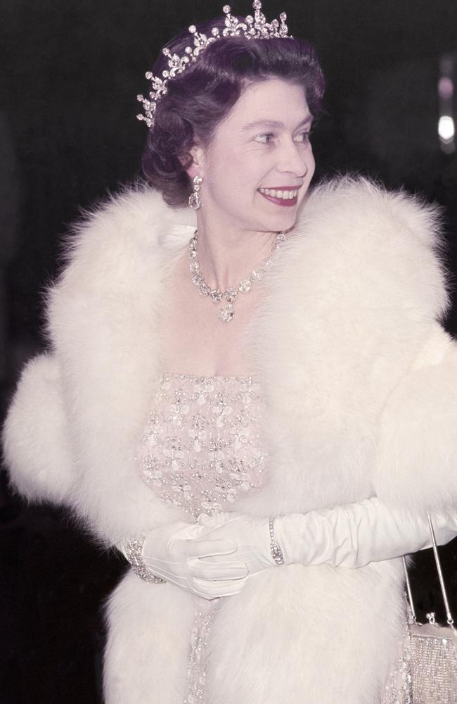 Queen Elizabeth II in London’s Leicester Square for the premiere of Doctor Dolittle in 1967. Picture: Getty