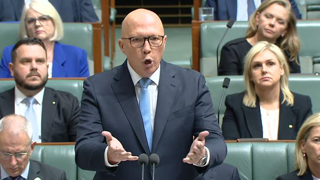 Albanese has urged MPs to campaign on “the risk of Peter Dutton”.