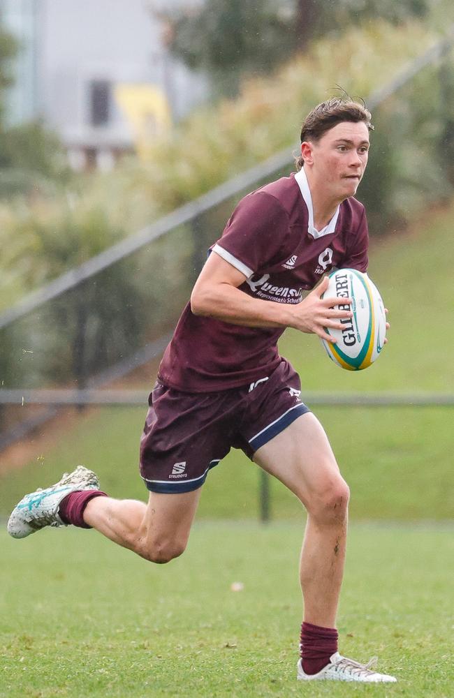 Nate Thompson in action at the 2024 Australian Schools Rugby Championship. Picture: Rachel Wright.