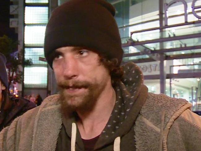 Chris Parker — homeless man who helped victims during Manchester terror attack. Picture: BBC