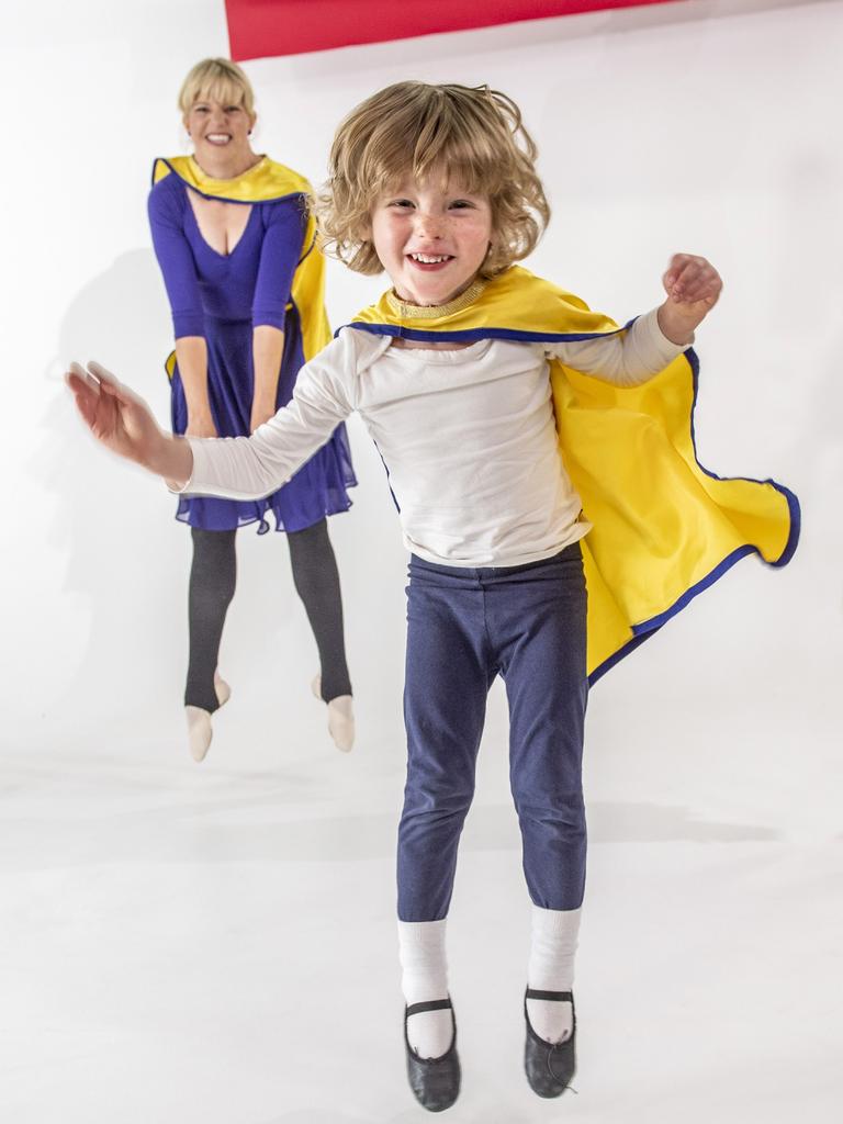 Little Ballet Dancer owner Debbie Shannon with her son Will Van Genderen. Picture: Nev Madsen.