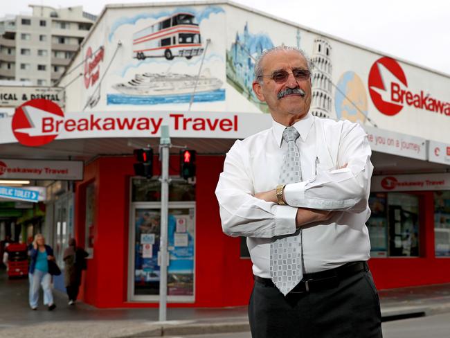 Travel agent George Vella pictured at his Blacktown business, Breakaway Travel. Picture: Toby Zerna