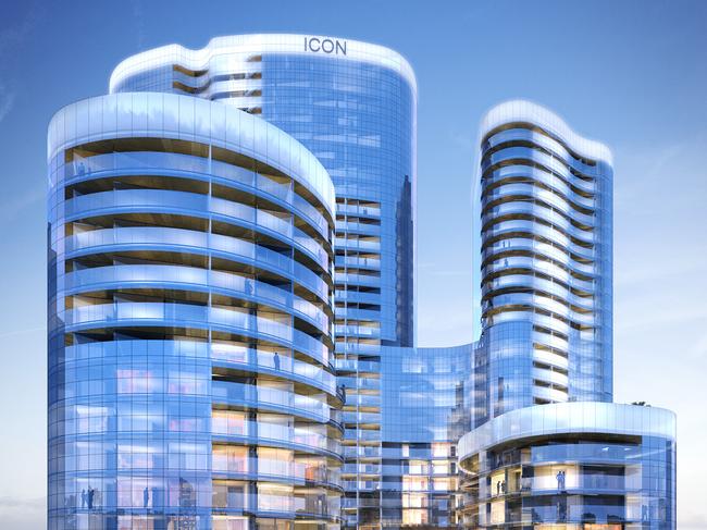 A concept image of Wentworth Equities $650m ICON development at Northshore Hamilton
