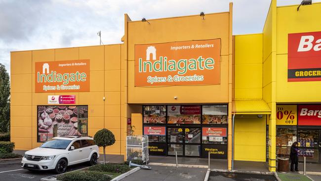 Indiagate Spices and Groceries was named as an exposure site. Picture: Jake Nowakowski.