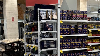 The Australia Day display at Coles supermarket in Sydney this week