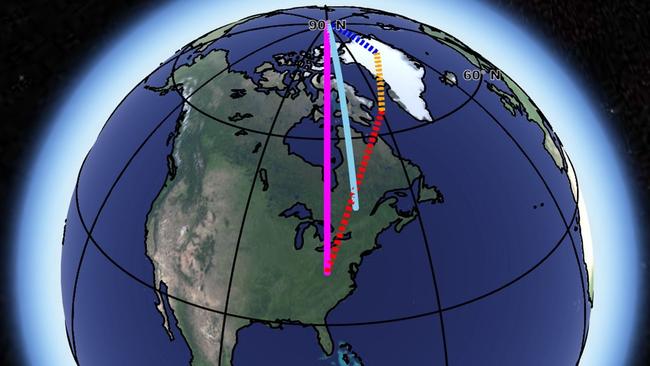 Humans have caused the Earth to shift on its axis by almost a metre through one simple activity. Picture: NASA