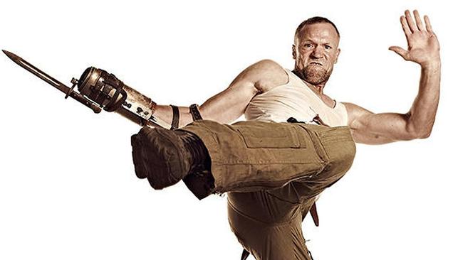 Merle Dixon rocked the arm sword.