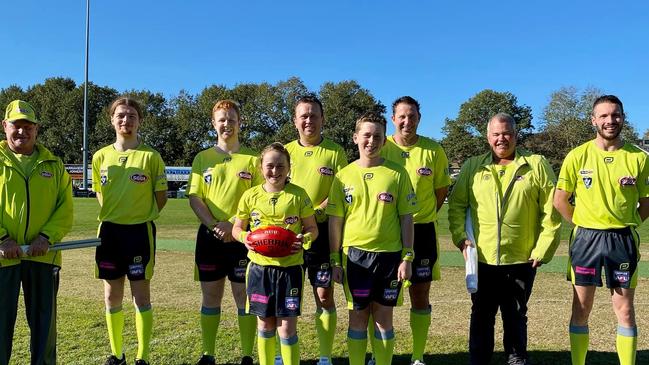 The umpires from Saturday's game. Photo: Facebook.