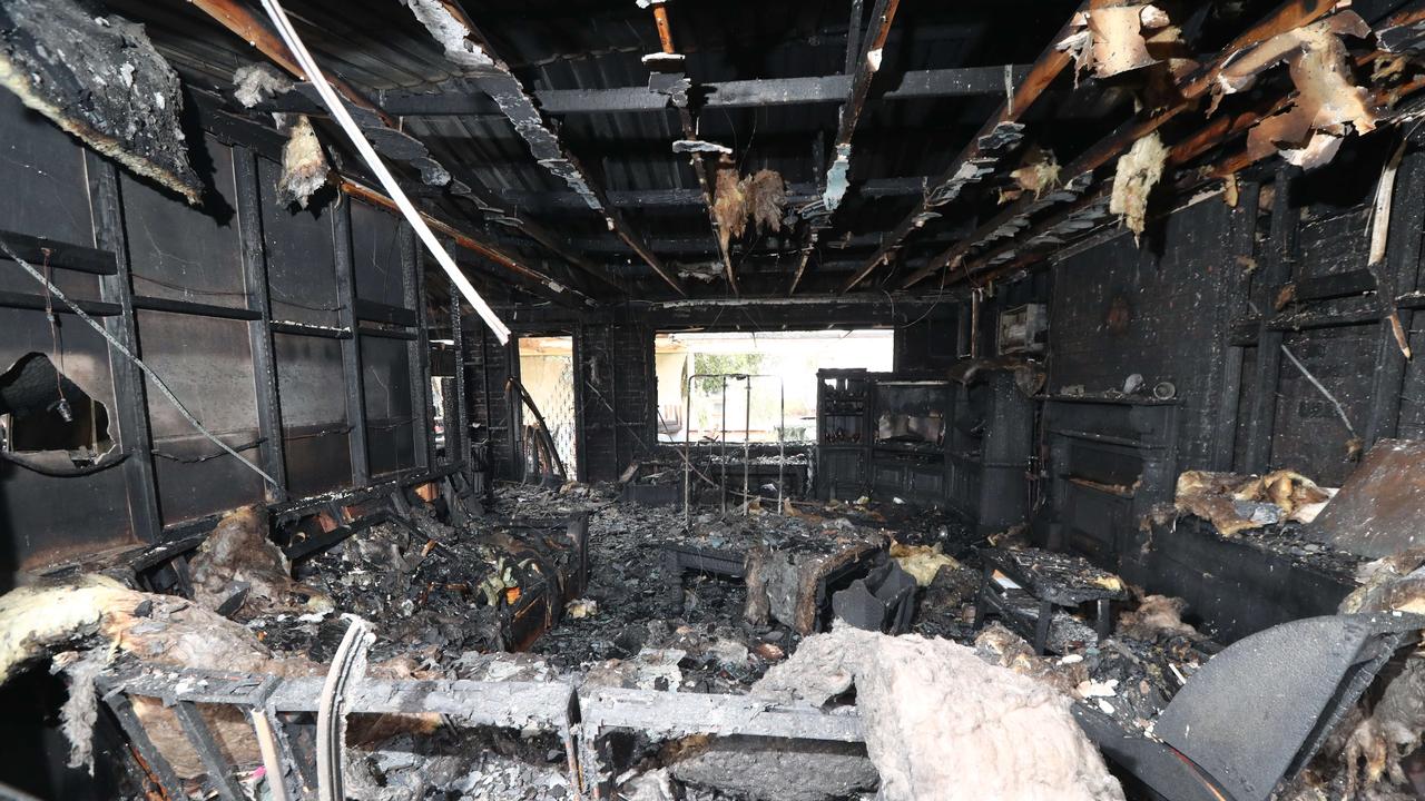 One of the homes gutted by the Port Lincoln fire. Picture: Tait Schmaal