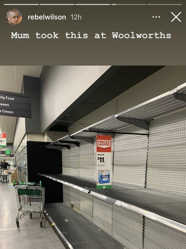 Rebel shared this photo her mum Sue took while shopping.