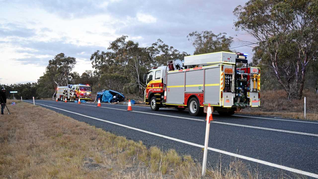 Emergency services were called to the scene about 2.30pm. Picture: Elyse Wurm