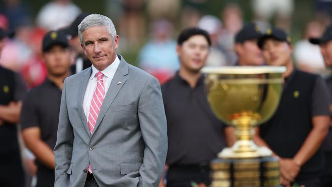 Monahan at the 2022 Presidents Cup. Photo by Rob Carr/Getty Images