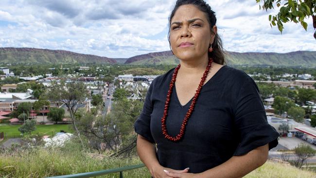 Senator Jacinta Nampijinpa Price accused the ABC of stoking division in is coverage of the Voice. Picture: Mark Brake