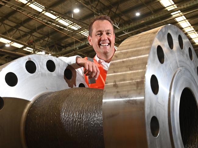 6/2/23. Adelaide 3D printing company AML3D has acquired the contract to supply an Arcemy system to the US Department of Defence - CEO Ryan Millar. Picture: Keryn Stevens