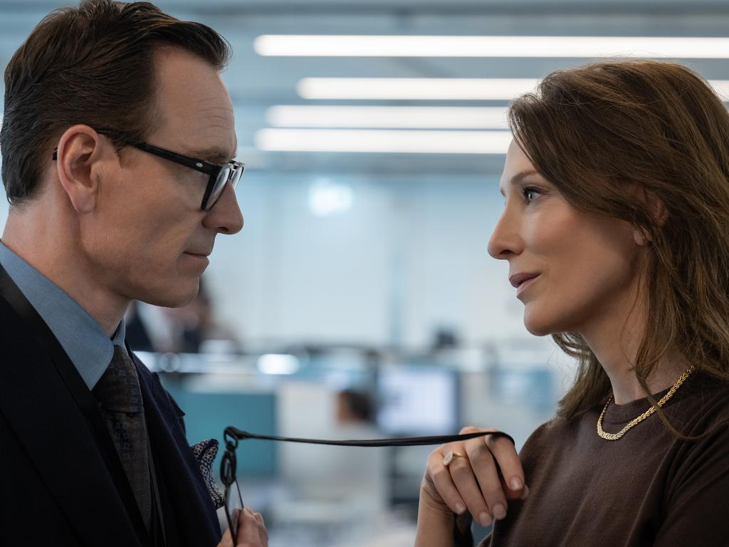 Michael Fassbender as George Woodhouse and Cate Blanchett as Kathryn St. Jean in director Steven Soderbergh's spy thriller, Black Bag. Picture: Claudette Barius/Focus Features