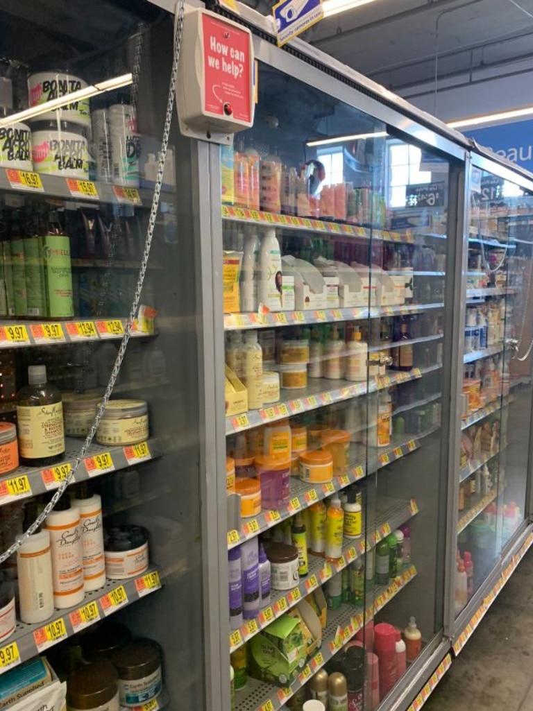Another Walmart Accused of Locking Up Hair Products for Black