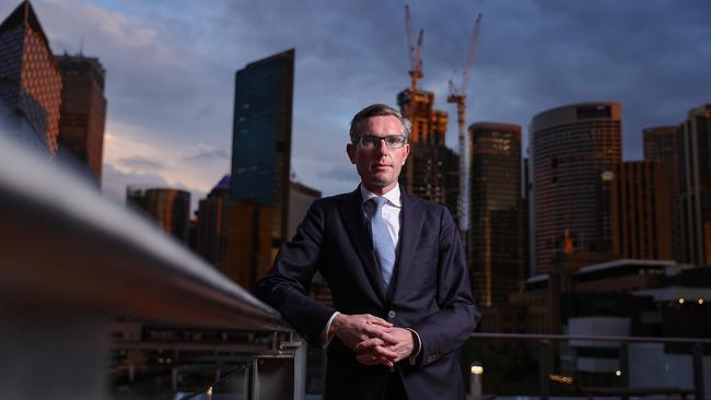 NSW Treasurer Dominic Perrottet, in Circular Quay. Picture: Justin Lloyd.