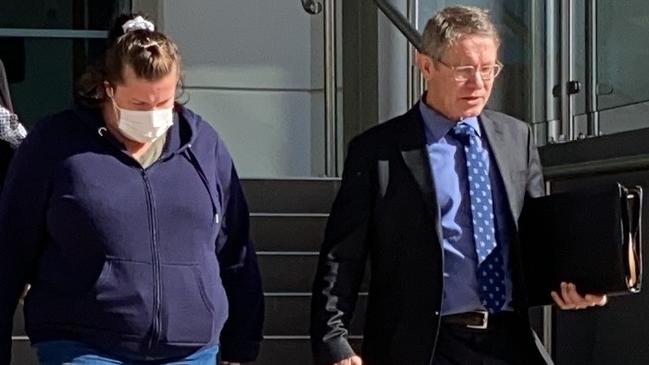 Bianca Maree Reynolds leaves Rockhampton Magistrates Court on July 26, 2022.