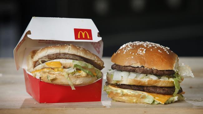 Melbourn man Joel Cornell started a Facebook page called Homemade McDonalds for his friends to post their attempts at making McDonalds at home in Feb and it has since blown up to 25K people following and posting their efforts. Comparison between a Big Mac from McDonalds and Joel's version on the right.    Picture: David Caird