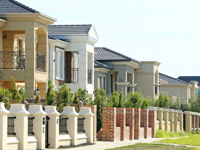 "McMansions" on Rose St in Glen Waverley. Picture: Mark Stewart