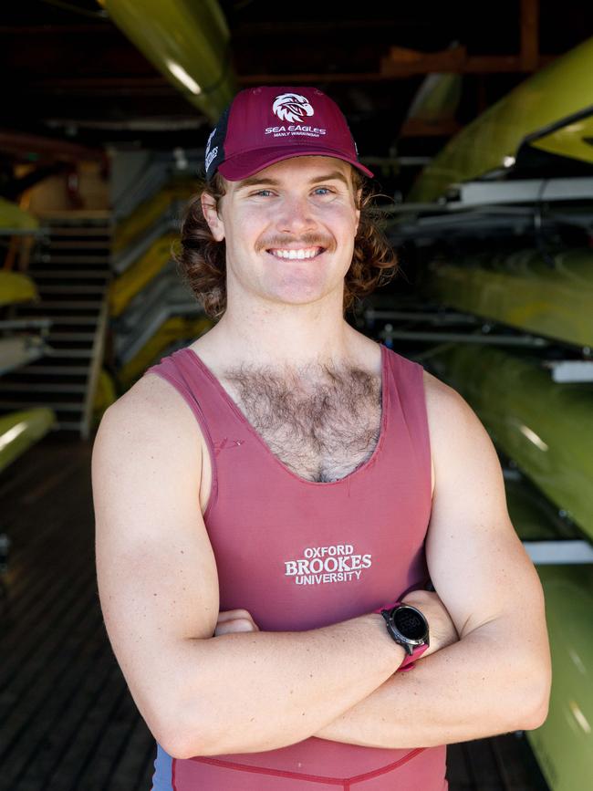 Fredricson’s crewmate Angus Aitken. Both now row for Sydney Rowing Club. Pictures: Max Mason-Hubers