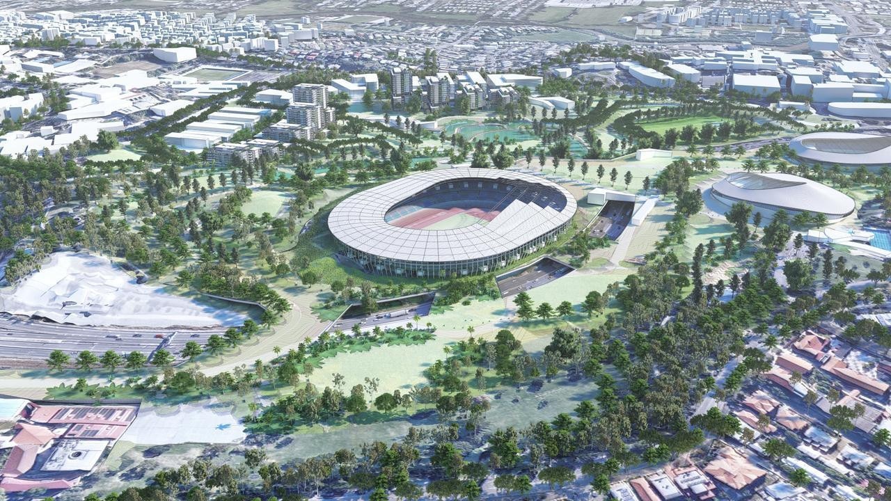 Reaction to Brisbane 2032 reveal as ‘nuts’ new facility blasted, AFL braces for ‘tap on the shoulder’