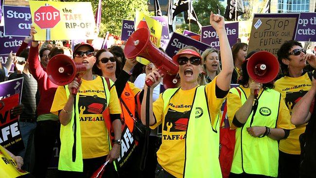 TAFE Victoria protest