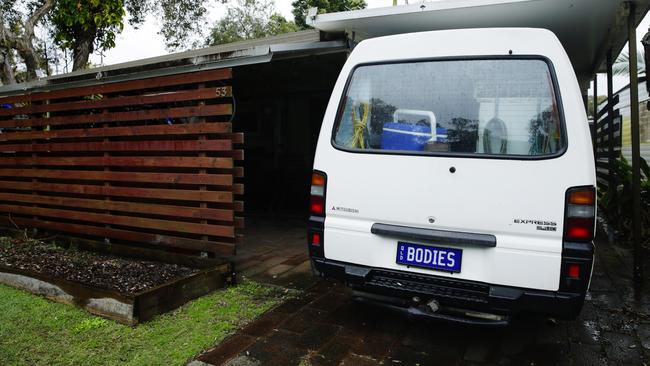 Ian Riggs’ van had the number plate ‘BODIES’. 