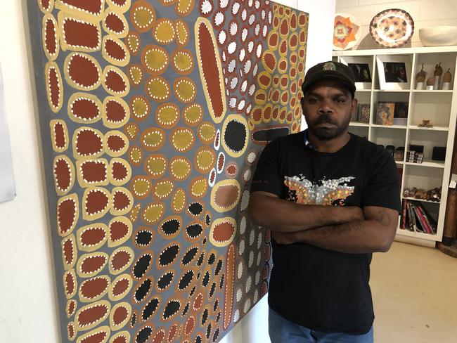 Dion Jamin at Waringarri Aboriginal Arts