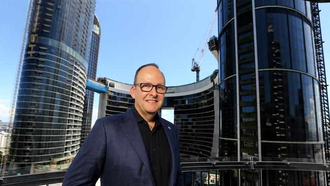 Star Casino chief Robbie Cooke at the Queensland Queens Wharf development in January. Picture: David Clark