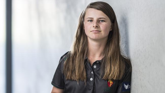 Amy Smith, 15, joins Tasmania’s contract list for next year. Picture: EDDIE SAFARIK