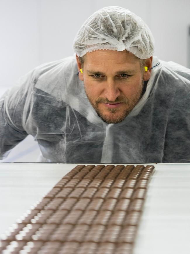 Curtis Stone created a new flavour for Cadbury. Picture: Alastair Bett