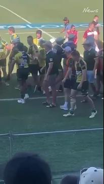 Grand final brawl erupts at Ballymore