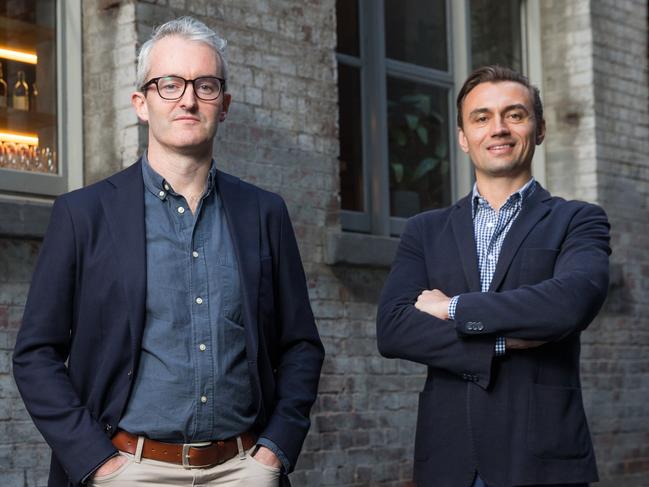 Fresho co-founders Huw Birrell and James Adronis.