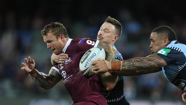 QLD's Jake Friend during Game 1 of the NSW v QLD State of Origin series at Adelaide Oval, Adelaide. Picture: Brett Costello