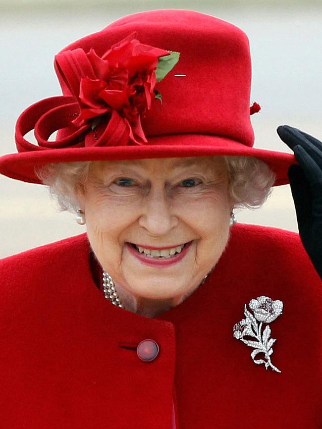 Britain's Queen Elizabeth II regularly wore hats that matched her outfit. Picture: AFP