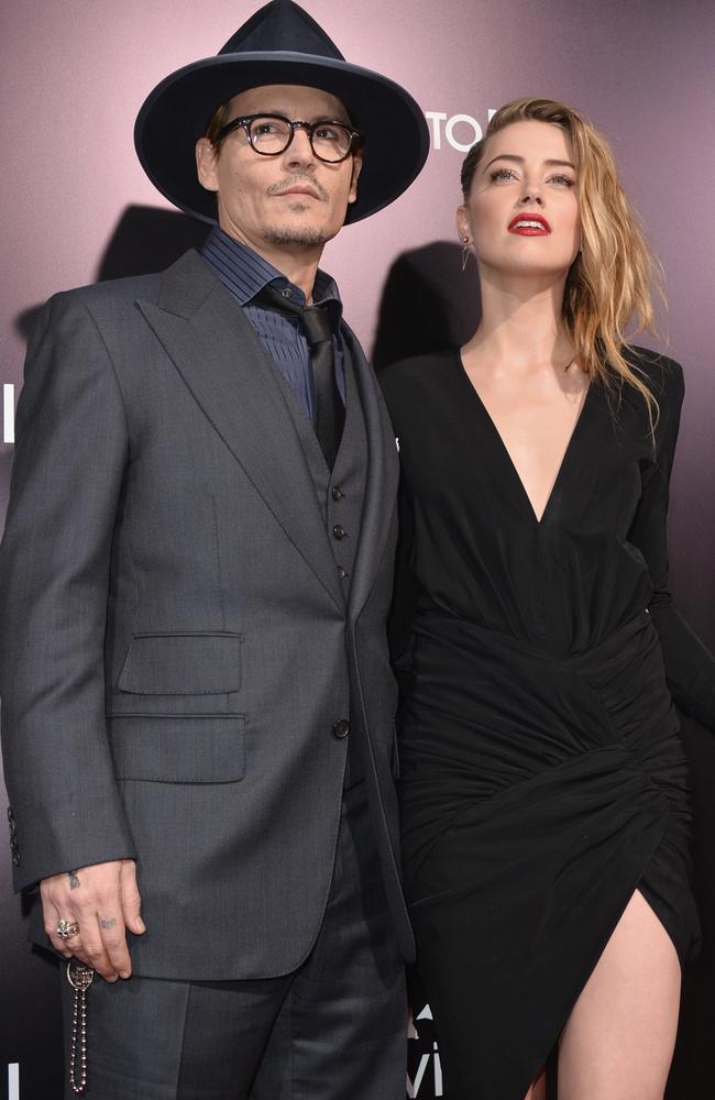 Johnny Depp and Amber Heard were married in 2015, before divorcing the following year. Picture: Kevin Winter/Getty Images