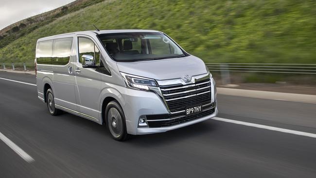 Under the bonnet of the Toyota Granvia VX is a strong and honest diesel engine.