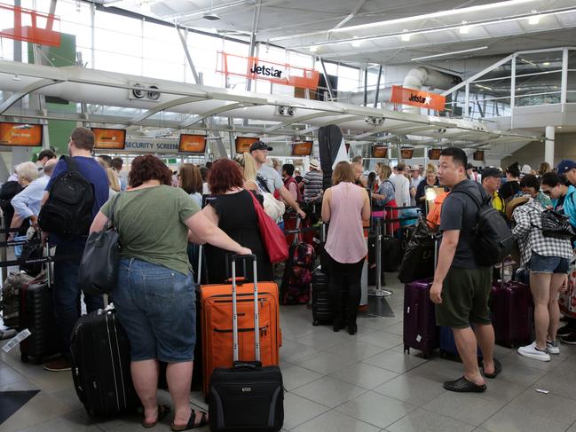 Sydney Airport can be daunting. Picture: Liam Driver