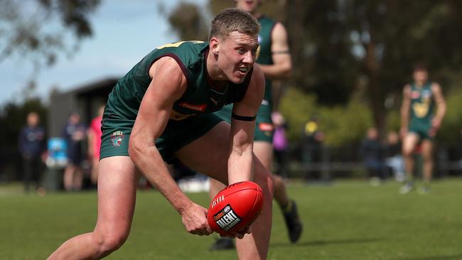 Could Arie Schoenmaker be the answer for the Swans at the draft? (Photo by Kelly Defina/AFL Photos/via Getty Images )