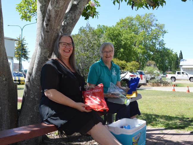 Rev Ansie Liebenberg with Margaret Wells of the Warwick Uniting Church (Photo: file)